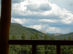 The view from the porch at Carson Meadows